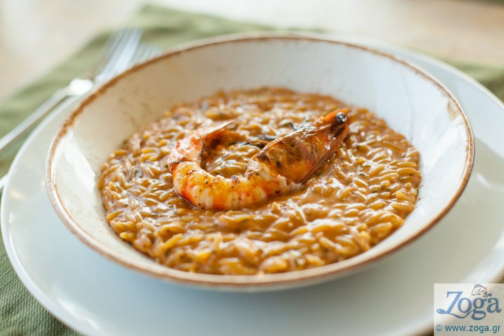 ριζότο σε bisque γαρίδας