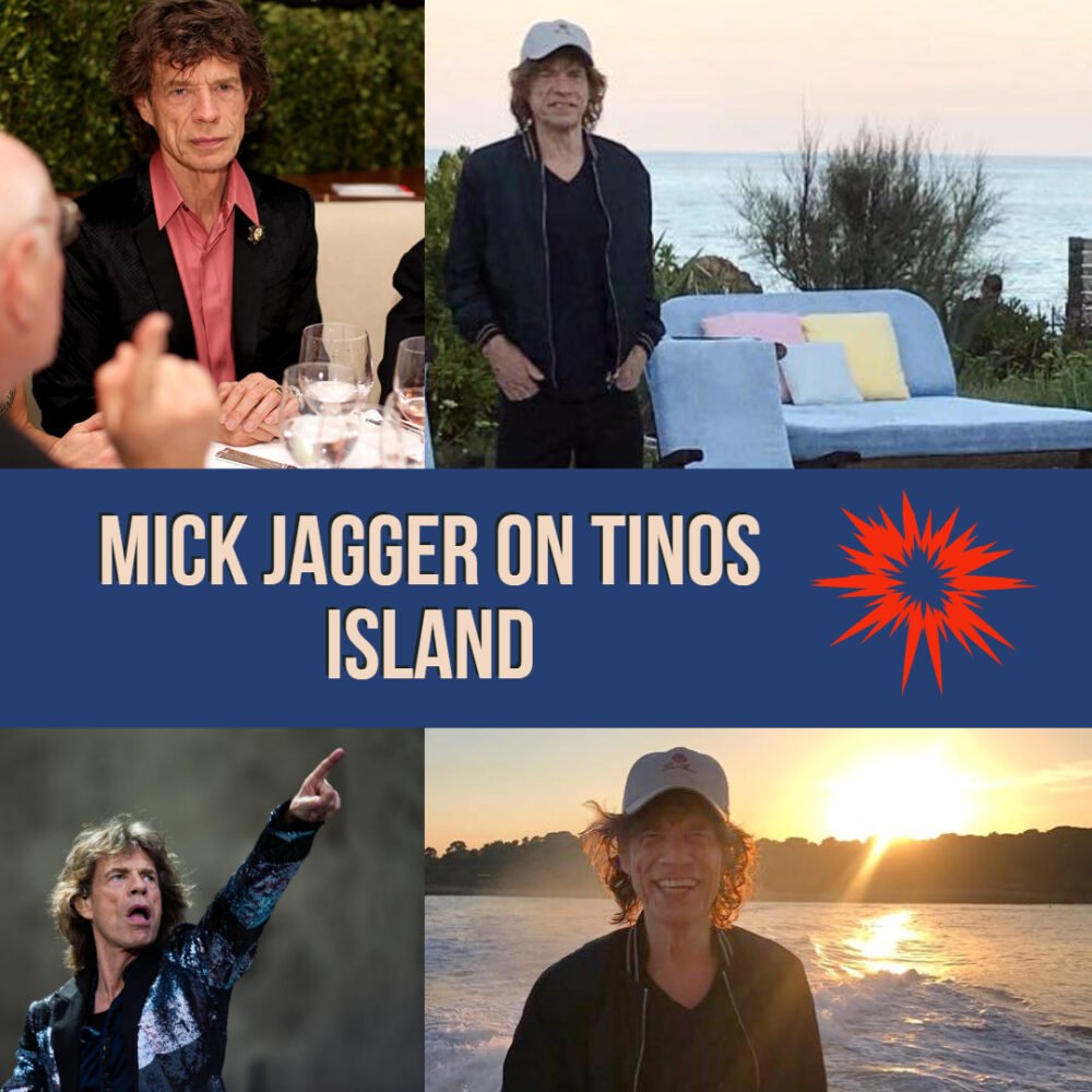 mick jagger on tinos island in greece